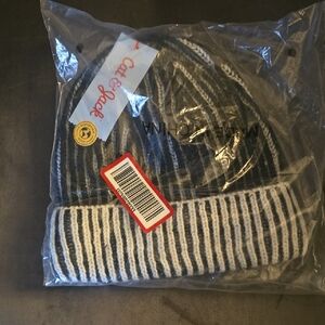 Cat & Jack Monochrome Striped Hat